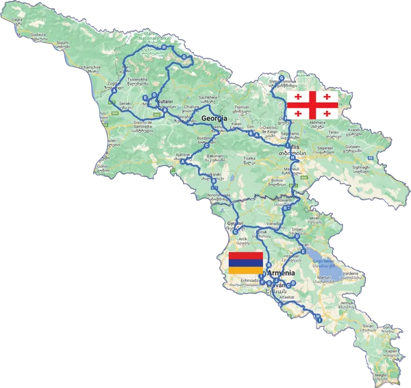 Tras las Huellas del Cáucaso:  Armenia y Georgia en 15 Días