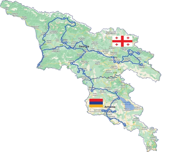 Gran Ruta del Cáucaso:  Georgia y Armenia en 18 Días