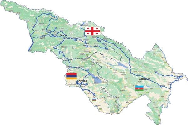 El Gran Cáucaso: Azerbaiyán,  Georgia y Armenia en 21 Días