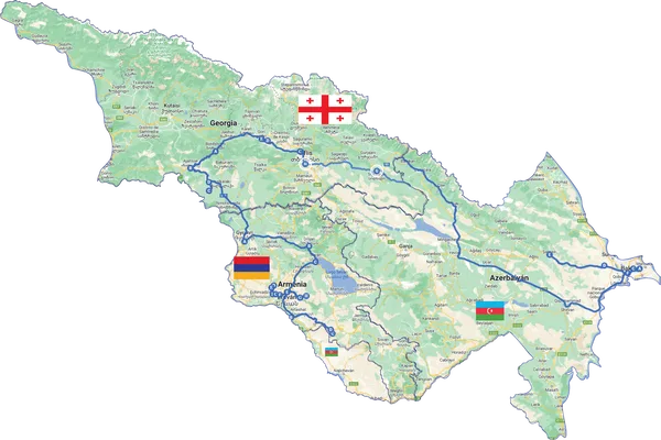 Tres Tesoros del Cáucaso:  Azerbaiyán, Georgia y Armenia en 12 Días