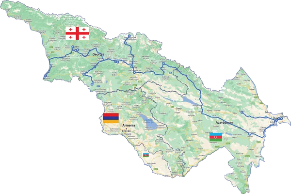 Tesoros del Cáucaso:  Azerbaiyán y Georgia en 12 Días
