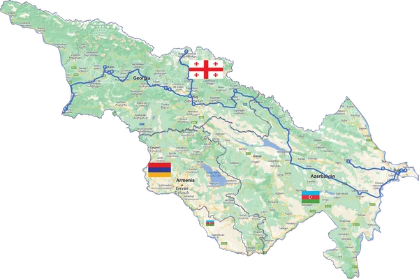 Del Mar Caspio al Mar Negro:  Azerbaiyán y Georgia