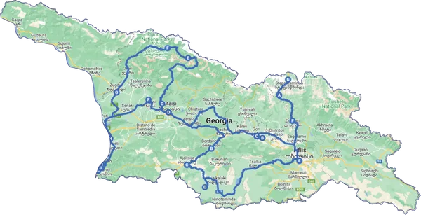 Georgia Total: Mar, Montañas  y Monasterios