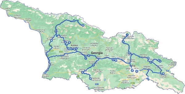 Georgia al completo en dos semanas