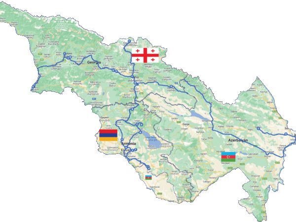 Ruta de 15 días por los tres países del Cáucaso