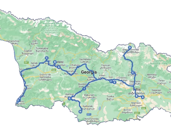 Ruta Georgia completa: montañas, cultura y mar
