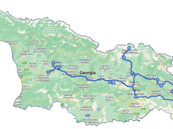 Itinerario de viaje por Georgia