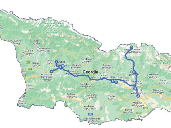 Itinerario de viaje por Georgia en 5 días