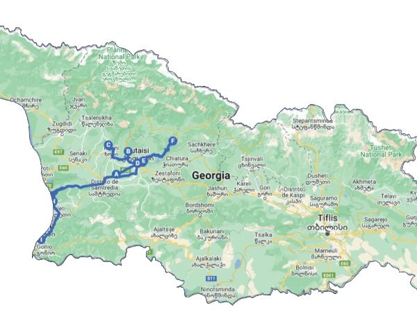 Ruta de 5 días por Kutaisi y alrededores