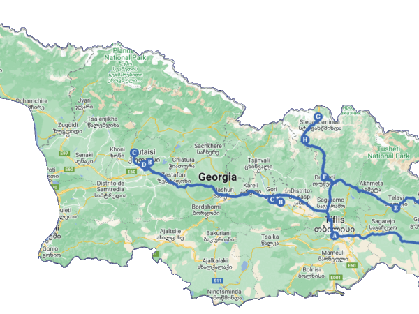 Ruta Completa: De viñedos a montañas por Georgia