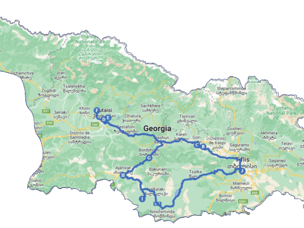 Ruta por las maravillas históricas de Georgia