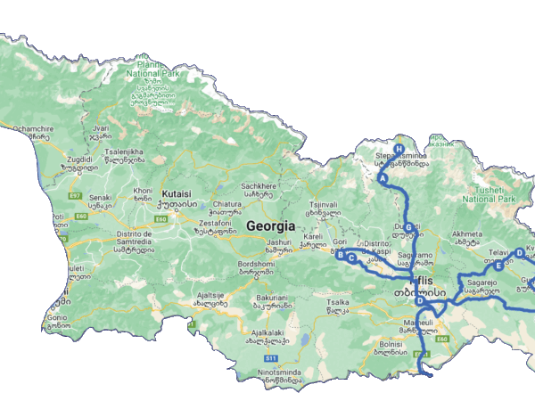 Ruta por los tesoros de Kakheti y el Cáucaso